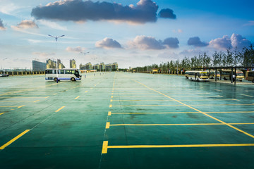 Wall Mural - Empty parking lot