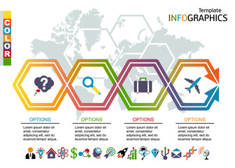 Wall Mural - infographic template. vector