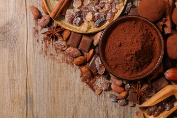 Wall Mural - assorted cocoa,sugar,spice