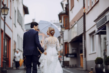 Wall Mural - bride and groom