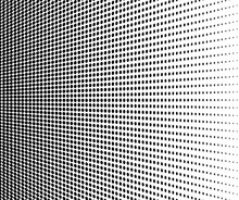 Abstract Halftone. Black Dots On White Background
