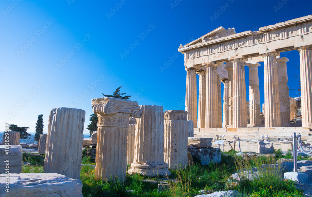 Obraz na płótnie Parthenon temple on the Acropolis in Athens, Greece w salonie