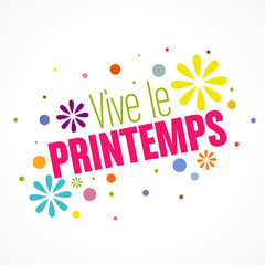 Poster - vive le printemps