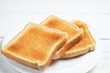 Slices of toast bread