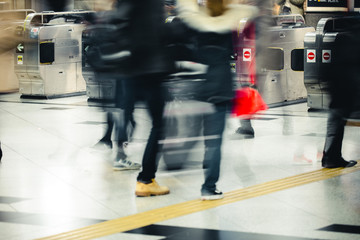 Canvas Print - 駅 改札口