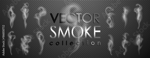 Cuadros en Lienzo Smoke vector collection, isolated, transparent background