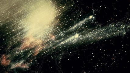 Wall Mural - space 2129: flying through star fields and gas clouds in deep space (loop).