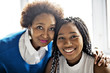 © Louis-Photo - African American mother and daughter close portrait
