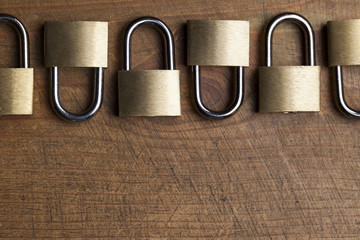 Poster - Padlock background. Security and safety concept