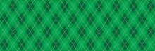 Green Argyle Banner Background