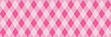 Pink Argyle Background Banner