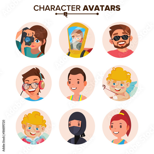 Character People Avatar Set Vector Face Emotions Default Avatar Placeholder Collection Cartoon Comic Art Flat Isolated Illustration Buy This Stock Vector And Explore Similar Vectors At Adobe Stock Adobe Stock