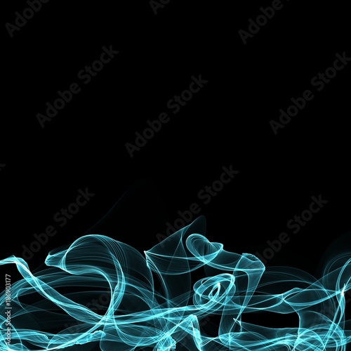 Multi Color Dynamic Abstract Strokes On Black Background For