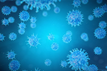 Wall Mural - 3d illustration, hepatitis, h1n1, hiv, flu, aids viruses abstract background, hepatitis viruses in i