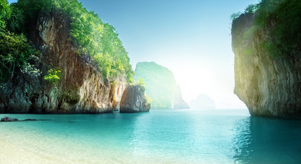 Wall Mural - beach of small island, Krabi province, Thailand