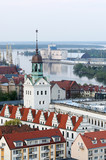 Fototapeta Fototapety miasta na ścianę - Szczecin, view of the castle and the city skyline.