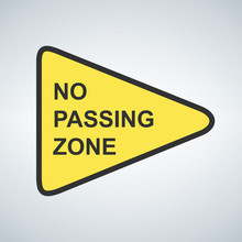 No Passing Zone Free Stock Photo - Public Domain Pictures