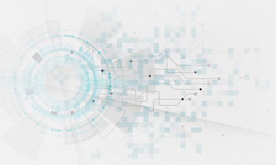 Fototapete - technology background. graphic abstract design.for creative banner, poster, template website,book