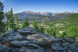 Longs Peak from the summit of Deer Mountain, Rocky Mountain National Park, Colorado, USA
