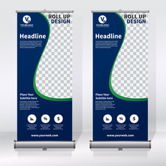 Wall Mural - Roll up banner design template