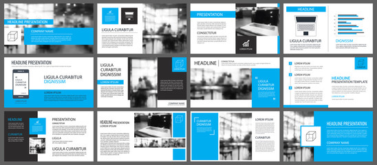 Blue and white element for slide infographic on background. Presentation template. Use for business annual report, flyer, corporate marketing, leaflet, advertising, brochure, modern style.