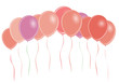 Group of colored balloons - vector