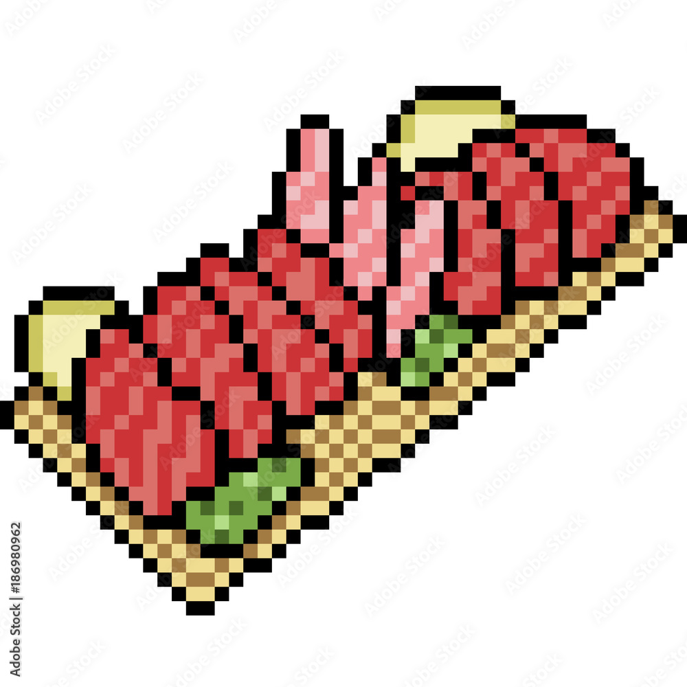 Pixel Rabbit Meat vector pixel art food meat Stock Vector | Adobe Stock