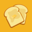 © Julia - Breakfast concept toast. Slices of toast. Flat design style. Vector illustration