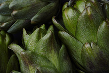 Close Up View Of Baby Artichokes