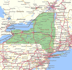 New York-US-States-VectorMap-A