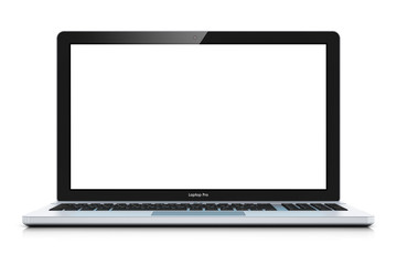 Poster - Modern laptop with blank screen