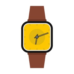 Poster - Wristwatch retro icon. Flat illustration of wristwatch retro vector icon isolated on white background