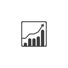 Sticker - growth icon. sign design