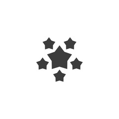 Sticker - stars icon. sign design