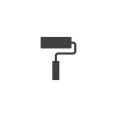 Poster - roller brush icon. sign design