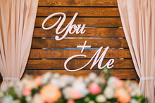 You Me . Wooden Decor On The Holiday