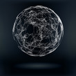 Technology Abstract Triagular Plexus  Ball - Vector Hi-Tech HUD Illustration
