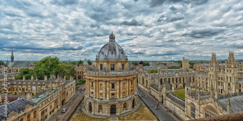 Cuadros en Lienzo Oxford Panorama centered on the Radclife Camera