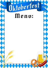 Sticker - Oktoberfest menu illustration