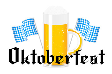 Canvas Print - Oktoberfest - flags of Bayern