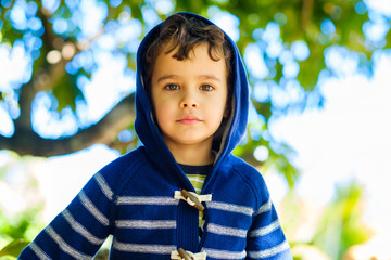 Wall Mural - Cute boy outdoors