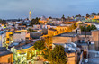 Night skyline of El Kef, a city in northwestern Tunisia