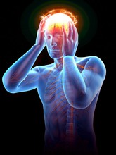 Illustration Of A Man Having A Headache