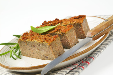 Wall Mural - pork and liver meatloaf