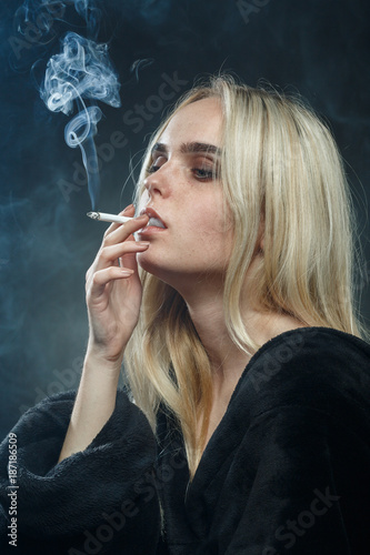 Breeze blonde teen smoking this gave brice an idea
