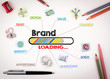 © STOATPHOTO - brand Concept. Chart with keywords and icons on white background.