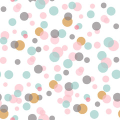 Poster - Vector seamless pattern with big confetti.
