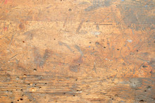 Old Used Dirty Workbench For Background Or Texture.