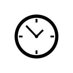 Poster - clock icon illustration