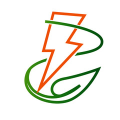 Wall Mural - ECO POWER ELECTRIC LOGO